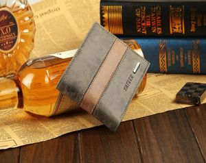 Cuir Pu Men Trifold Purse portefeuille 8 Styles de couleur Gift Portefeuille en cuir Purseurs de vaches Credit Carte ID POCKE A0827166644