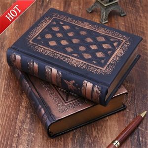 Leather Retro Vintage Diary Journal Notebook Blank Hard Cover Sketchbook Paper Stationery Travel School Sdudent Gifts 220401