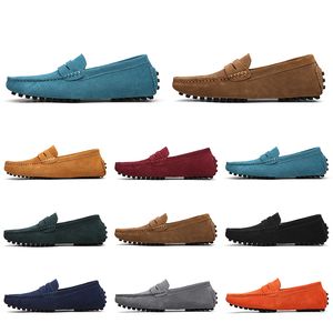 Lederen schoenen Casual zachte vrouwen heren zool zwart wit rood oranje blauw bruin comfortabel buiten Snea 73