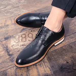 Chaussures en cuir hommes chaussures Oxford formelles pour hommes printemps été bureau élégant hommes robe chaussure