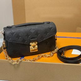 Sac à bandoulière en cuir pour femmes, Pochette, sac à main Metis East West M46279 M46595