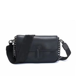 Dupe – sac à bandoulière en cuir pour femmes, sac à chaîne sous les bras, large épaule, couleur unie, petit sac carré