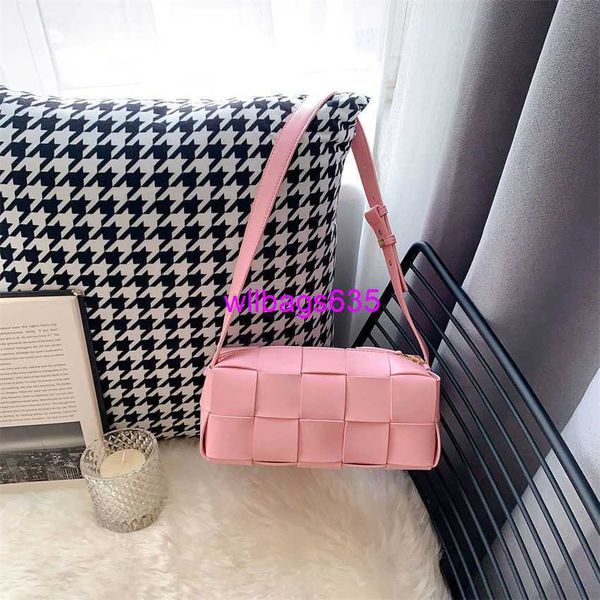 Sacs à bandouliers en cuir Bottegveneta Sacs de créateurs Sac Cassette authentique en cuir Brick Woven Sac rose sac pour femmes Sac à bras Highend Feel H Ay Logo Hbaiux