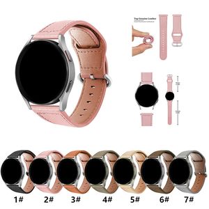 Bracelets de montre intelligents en cuir Est 20mm 22mm pour téléphones Samsung Huawei Galaxy Active 2 3 Gear S2 Bracelet de montre Bracelet