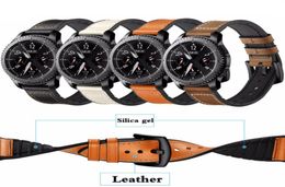 Lederen band voor Gear S3 Frontier Samsung Galaxy Watch 46mm 42m Huawei Watch GT -riem 22 mm Watch Band Correa armband riem 20 mm C8591903