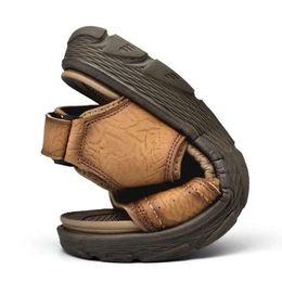 Cuir d'été S sandals plage extérieur décontracté confortable gladiateur respirant Rome Classics Sandales de la taille de loisirs légers 901 Claic Caual Sandale 016 Leiure