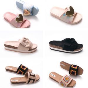 Sandalias de verano de cuero Flat Oran Designer Shoes Fashion Beach Women's Letter SLI 91