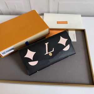 Leren Victorine-portemonneeClutchtas voor vrouwelijke ontwerpersMaritieme reisportemonnee met originele doos M81049