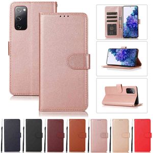 Lederen Wallet Case voor Samsung Galaxy A02S A12 A21S A22 A32 A50 A51 A52 A70 A71 A72 A82 S21 / S20 Plus / Ultra / FE S10 / S9 / S8 Plus