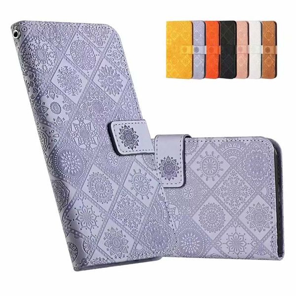 Étuis portefeuille en cuir pour Samsung A23 A33 A53 A73 A13 5G S22 PLUS S21FE S21 Ultra A22 5G A32 A52 A72 Flower Lace Card Slot Holder stand Flip Cover