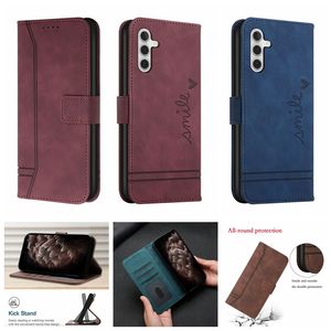 Étuis portefeuille en cuir pour Sony Xperia 1V 10V 1 10 V 2023 Samsung A54 A34 5G A24 4G A04E F04 Sensation de la main Sensation de la peau Vintage Rétro Carte d'identité de crédit Titulaire Flip Cover Purse