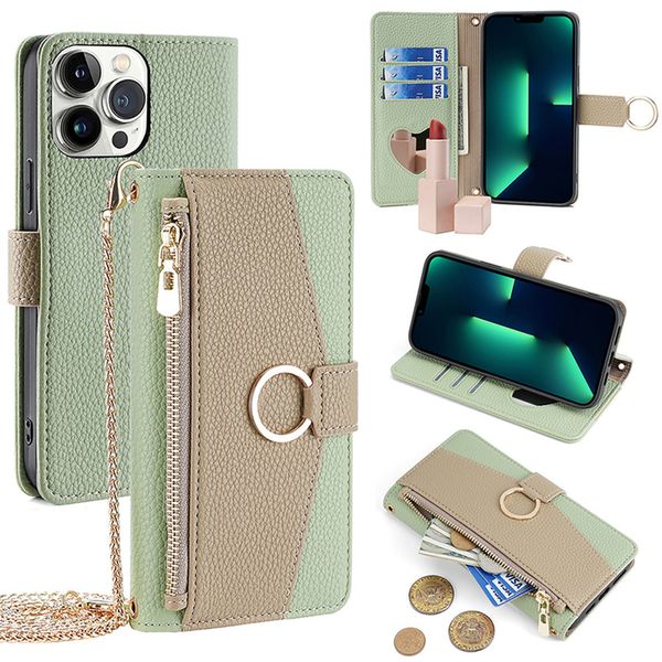 Fundas de teléfono de diseñador de cuero de moda para iPhone 15 14 13 12 11 Pro Max 14Pro 14Plus 13Pro 12Pro XSMAX XR XS X Contraportada móvil con bolsillo para tarjeta Funda para teléfono móvil de lujo