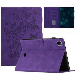 Lederen portefeuille tablet cases voor ipad mini 6 1 2 3 4 5 Mini6 Mini5 Leuke mooie mode -opdruk vlinder dierenkaart slot flip cover houder zak