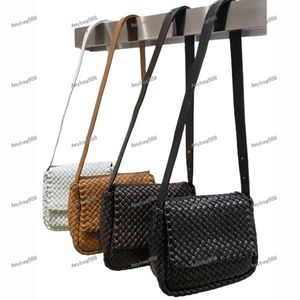 Leren geweven schoudertas Flap Handtassen Klassieke Letter Crossbody-tassen Metalen hardware Verstelbare riem Portemonnee Mobiele telefoonzak Koppeling Portemonnee