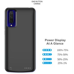 Étui de chargeur de batterie en cuir 10000mAh pour Xiaomi Mi 12 11 9 Pro 9t Pro CC9 SE 10 Lite Redmi 10x K20 K30 Note 7 8 Pro Mix 3 Banque d'alimentation