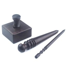 Leathercraft 1pcs Sandalwood Grinding Stick Round Polissing Machine Tool DIY MAIN MAIN CUIR CUIR PORTE POLIGN