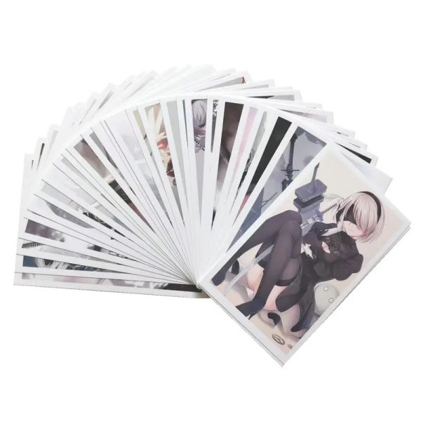 Maroquinerie 30 pièces jeu chaud Nier: automates cartes Anime carte postale carte de voeux carte Message cadeau de noël jouets pour les enfants