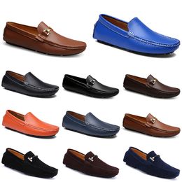 cueros doudous hombres zapatos de conducción casual Suela suave transpirable Luces Tans negro azul marino blancos azul plata amarillos gris calzado todo fósforo al aire libre transfronterizo