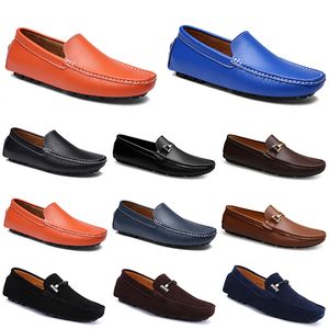 cuirs doudous men casual drivings shoes Semelle souple respirante Light Tans blacks navys whites blue silver yellows grey shoes all-match outdoor cross-border