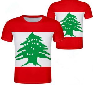 LIBANON t-shirt diy aangepaste naam nummer lbn tshirt natie vlag lb republiek arabisch arabisch libanese land print po kleding3118770