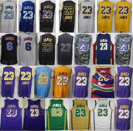 Lebron James Jerseys 23 Mannen Basketbal St. Vincent Mary High School Irish Tune Squad Looney Tunes Sughiced Topkwaliteit