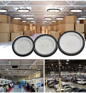 LED 100W 150W 200W UFO haute baie lumière 100-265V boîtier en aluminium 3000K-6500K IP65 lampe d'éclairage étanche