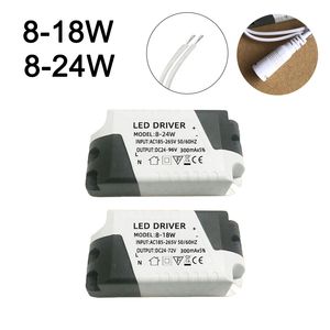 LED 300MA DRIVER 185-265V Licht Transformator Constante stroomaanvoedadapter voor LED-lampen Strip Plafond Downlight 8W-24W