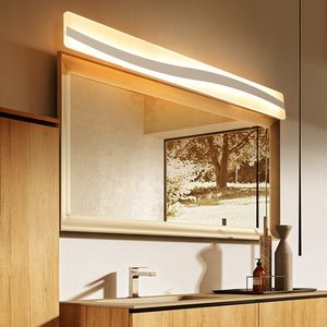 LED 48W nordique simple moderne créatif rectangulaire led miroir phares salle de bain coiffeuse vitrine hôtel chambre