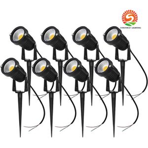 LED 5W COB Lampe au Sol Étanche Pelouse Pin Pour Cour Jardin Lumière Décoration 12V 5W LED Basse Tension Paysage Lumière 3000K Projecteur Extérieur Étanche