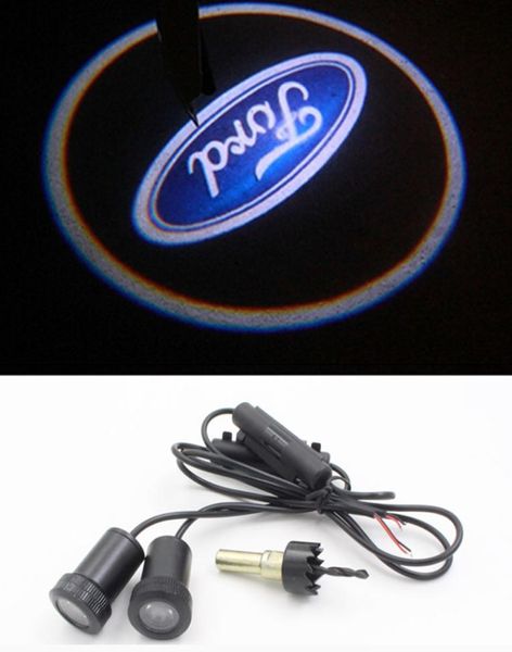 Luz Led para puerta con logotipo de coche, 7W, para Ford SMAX Focus Mondeo, proyector Ghost Shadow 3D8955898