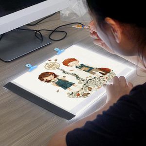 LED A5 Digitale Tabletten Lichtbak Grafische Tablet Schrijven Schilderen Dimbare Helderheid Tracing Board Copy Pads Digitale Tekening