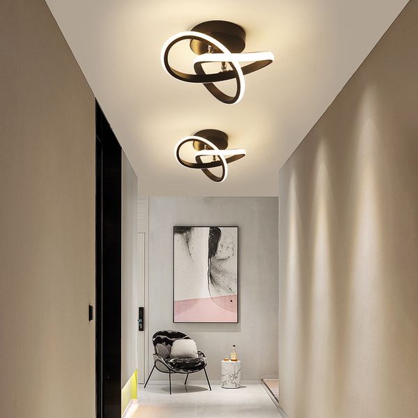 Plafonniers d'allée LED moderne nordique créatif éclairage à la maison monté en Surface pour chambre salon couloir balcon lampes LED