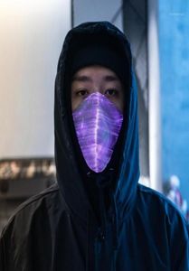 LED Anti Dust Mask Luminous Mask met USB -ladingsmaskers 7 kleuren veranderlijk voor breakdans DJ Music Party Halloween111333392