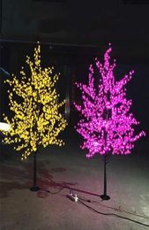 LED Artificial Cherry Blossom Tree Light Christmas Light 1152pcs LED -lampen 2m65ft Hoogte 110220VAC Regenbestendige buitengebruik4536811
