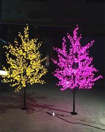 LED Artificial Cherry Blossom Tree Light Christmas Light 1152pcs LED -lampen 2m65ft Hoogte 110220VAC Regenproof Outdoor Use3212773