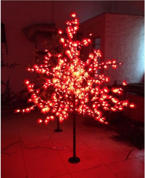 Luz LED Artificial para árbol de arce, luz navideña, 672 Uds., bombillas LED de 1,8 m/6 pies de altura, 110/220VAC, uso exterior a prueba de lluvia, envío gratis
