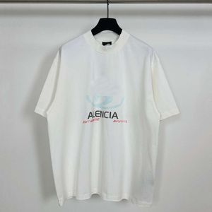 led balenciagia track merkkleding triple s balanciaga t-shirt extremehigh versie parijs nieuwe letter print noodlijdende letters wazig ontkleuring print was