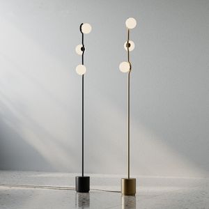 Lampe à balle à LED lampe minimaliste en verre blanc post-verre moderne multicel moderne pour chambre à coucher décoration de salon