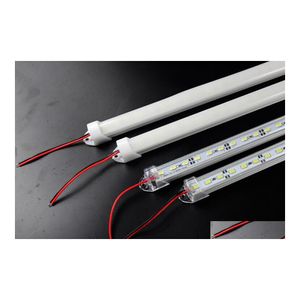 Led Bar Lights 50X Hard Strip 5630 Smd Cool White Warm Rigide 72 Leds 3500 Lumen Light Avec U Style Shell Housing End Cap Er By Drop Dhvdz