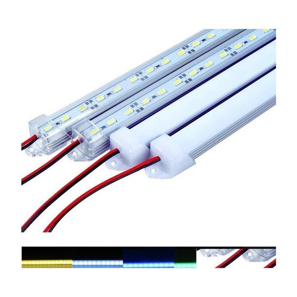 Luces de barra LED DC12V 5630 Striptea duro 0.5m 1m Tubo con carcasa de aluminio U Agregue PC ER Drop de entrega Iluminaci￳n Volaci￳n OT2YB