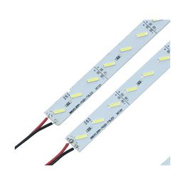 LED Bar Lights Hard Strip 7020 SMD Cool Blanc Chaud Rigide 72 LED Lumière Non étanche DC 12V Haute Luminosité Drop Livraison Éclairage Holida Dhghq