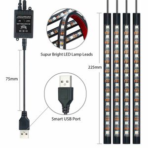 La barre de LED allume l'intérieur de bande de la voiture 5050 de télécommande flexible de RVB