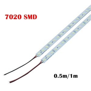 La barre de LED allume la lumière rigide dure super brillante Dc12V 100Cm 72 Smd 7020 bande en alliage d'aluminium pour armoire/affichage de bijoux livraison directe Dh8Zt