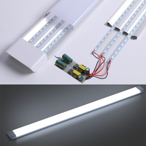 Lámpara de listón LED 3 tiras 4 pies 1200 cm 55 W AC85-265V Luces de tubos triples integradas 100 LM / W PF0.9 Bombilla lineal de 4 pies Blanco frío Iluminación cálida Venta directa de fábrica