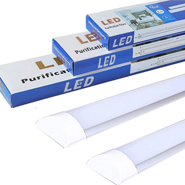 LED Batten Light Tube LED Plafonnier avec éclairage haute luminosité pour bureau salon salle de bain cuisine garage entrepôt