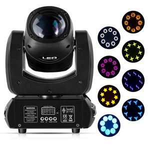 LED BEAM 100W Moving Head Lighting Stage Gobo Wash Mini Steel Cannon voor Discos DJ Bar Stage KTV Party Concert
