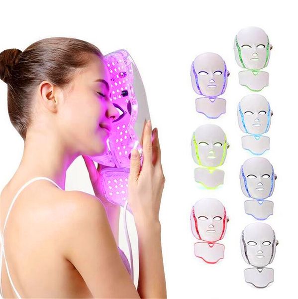 Instrument de beauté LED SKI PDT 7 couleurs Traitement photonique FDA Masque coréen