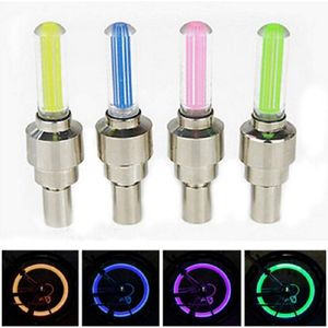 LED Fietsverlichting Wiel Tire Valve Licht Wielrennen Sport Spaak Veiligheid Waarschuwing Lamp Bandenventiel Cap Neon Lamp LED Flitslicht