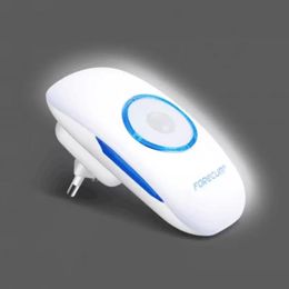 LED Body Motion Detecting Bright Night Lights Auto Human Induction Sensor Cabinet Corridor Lamp Wall Lights Us EU Plug Cadeau