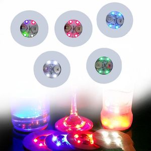 Led fles stickers onderzetters lichten bar feestartikelen led fles stickers onderzetters lichten led cup sticker flash fles sticker gratis DHL